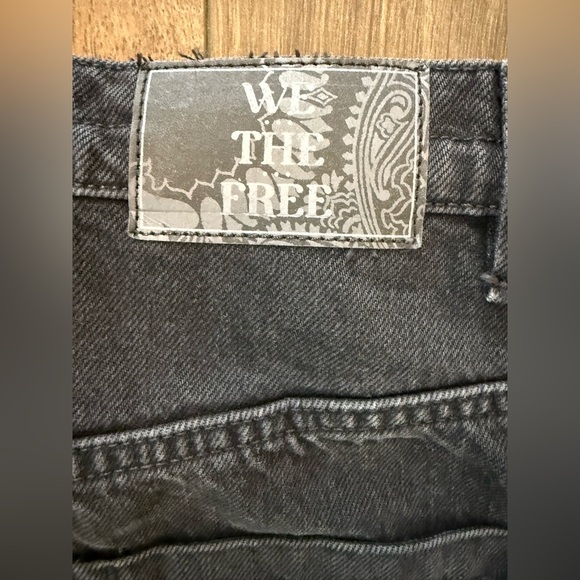 NWOT Free People We the Free Wild Roses Midi Skirt Black Size 27 - Picture 14 of 16